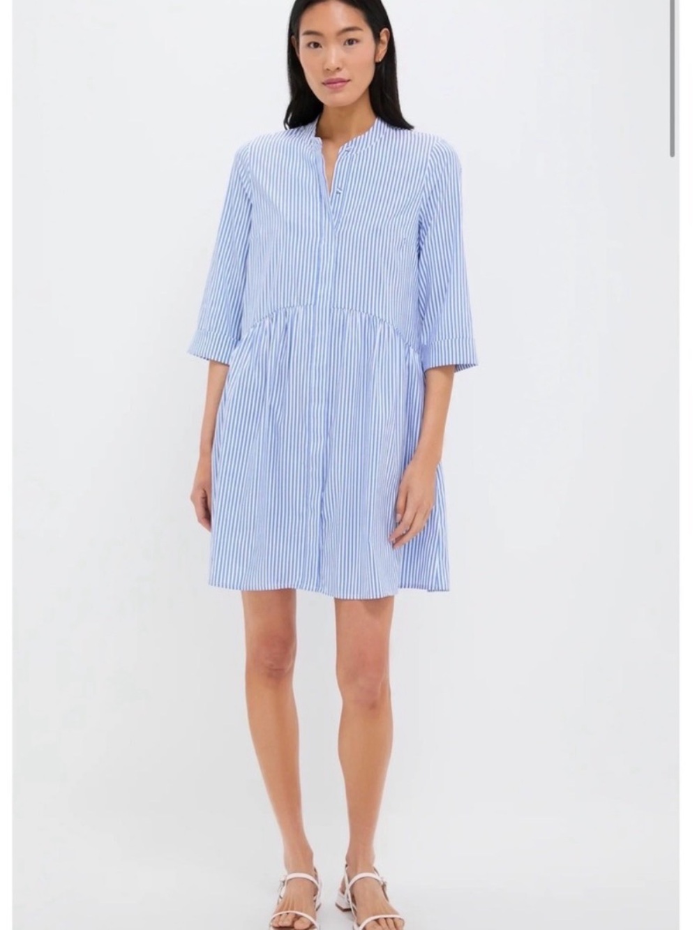 TUCKERNUCK Blue & White Striped relaxed Dress - size Small NWT